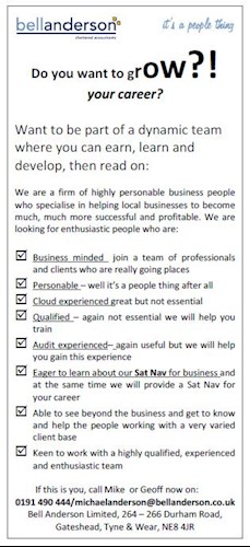 Recruitment advert